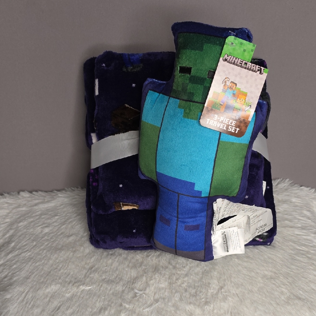 Minecraft 3 Piece Travel Set New